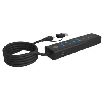 ICY BOX IB-HUB1737-C3 7 portu USB 3.2 Gen 1 sadalītājs