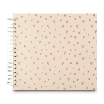 Hama Lovely Spiral bēša 28x24 50 balti lapas 7701