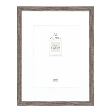Deknudt S66KH3 P1 DIN A3 29,7x42 Wood pelēks ar Passepartout