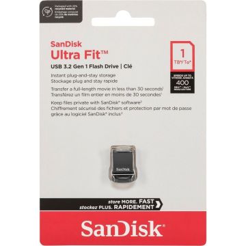 SanDisk Cruzer Ultra Fit 1TB USB 3.1 SDCZ430-1T00-G46 zibatmiņa