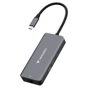 Verbatim USB-C Essentials Multi-Port Hub 6 Port ar RJ45 32157
