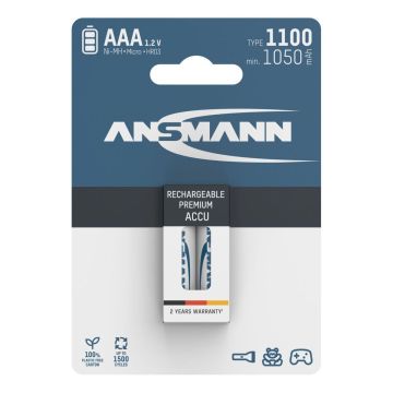 Ansmann akumulatori 2x AAA NiMH Micro ar 1100mAh