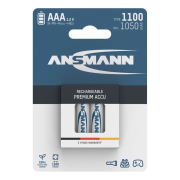 Ansmann akumulatori 4x AAA NiMH Micro ar 1100mAh