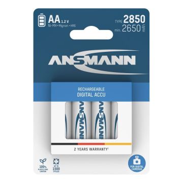 Ansmann 4x AA 2850 mAh akumulatoru komplekts