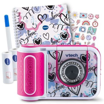 VTech Kidizoom Print Cam rozā ierobežots komplekts