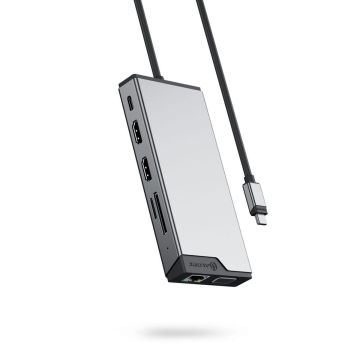 Alogic 12-in-1 USB-C PD DV3 Triple Display Docking Statīvs