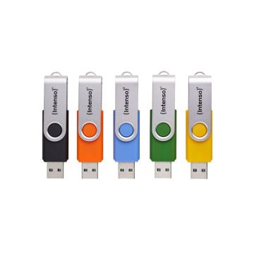 Intenso Office Line 5x 32GB USB Stick 3.2 Multipack x5 daudzvārtīgi