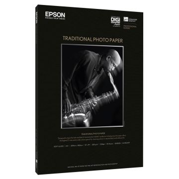 Epson Tradicionāls Foto Papīrs Zīds Matēts, A3+ 25 Loksnes, 330g