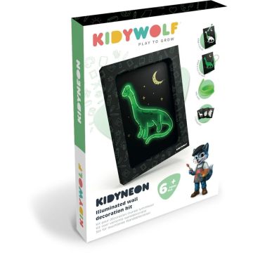 Kidywolf Luminous Sienas Attēls 3 Daļu Komplekts Dinozauri