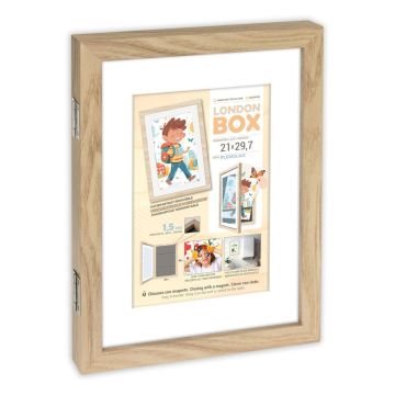 Zep London Box Natural MRN82 koka foto rāmis iekšējais izmērs 14x21,5 cm