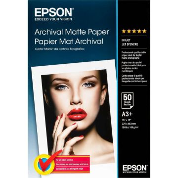Epson Archival Matte Paper A 3+ 50 loksnes, 189 g S 041340