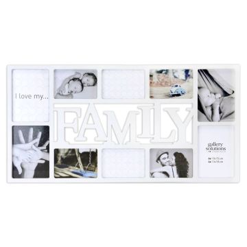 Nielsen Family Collage Plastikāta Galerijas Rāmis, Balts, 8999331