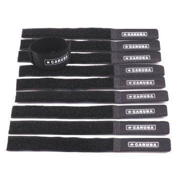 Caruba Fast Fixer 1 multiple use velcro straps black (10 pcs.)