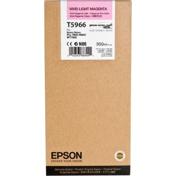 Epson T5966 vivid light magenta tinte, 350ml