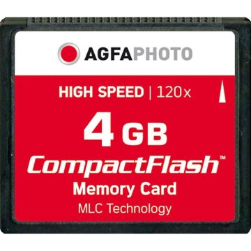 AgfaPhoto Compact Flash 4GB atmiņas karte High Speed 120x MLC