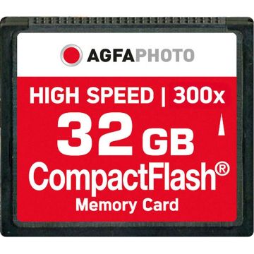 AgfaPhoto Compact Flash 32GB ātrdarbīga 300x MLC