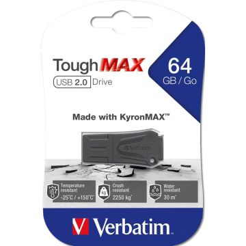 Verbatim ToughMAX USB 2.0 64GB USB zibatmiņa