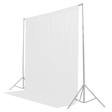 Caruba Balts Auduma Fons 3 x 6m