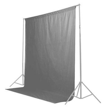 Caruba Pelēks Auduma Fons 3 x 6m