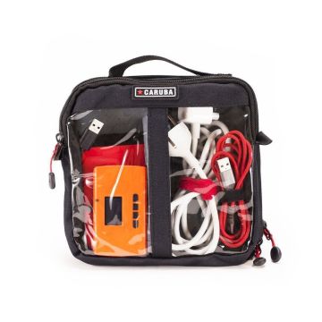 Caruba Cable Bag M- divpusējā aksesuāru soma