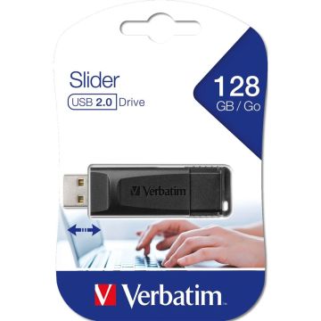 Verbatim Store n Go Slider 128GB USB 2.0 zibatmiņa