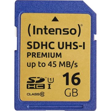 Intenso SDHC karti 16GB Class 10 UHS-I Premium