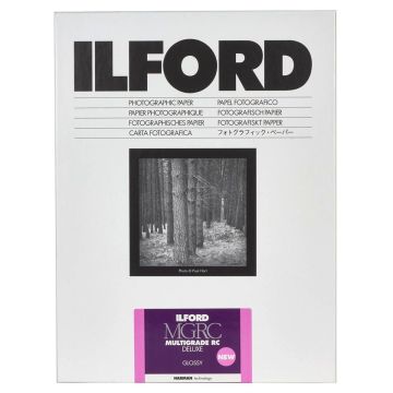 Ilford Multigrade RC Deluksie Glossy 10,5x14,8cm /100 melnbaltais fotopapīrs