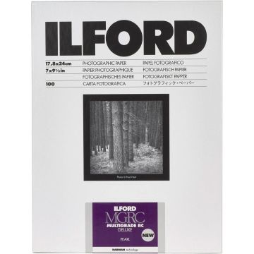 Ilford Multigrade RC Deluxe Pearl 17.8x24cm/100 melnbalts fotopapīrs
