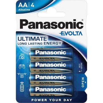 Panasonic EVOLTA 4 x AA Alkaline baterijas