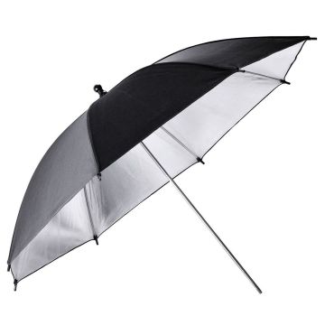 Godox UB-002 - 84 cm studijas lietussargs melns/sudrabs
