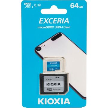 Kioxia Exceria microSDXC atmiņas karte 64GB klase 10 UHS-1