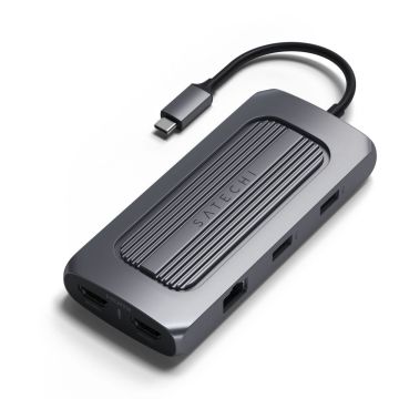 Satechi USB-C Multiport MX Adapteris Space Gray