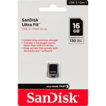 SanDisk Cruzer Ultra Fit 16GB USB 3.1 SDCZ430-016G-G46
