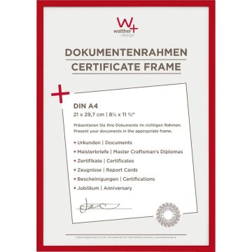 Walther New Lifestyle 21x29,7 Sveķi sarkans DIN A4 KV130R