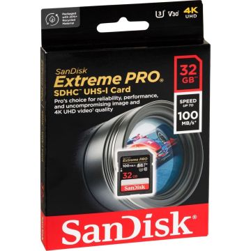 Sandisk Extreme Pro SDHC 32GB 100MB/s Atmiņas karte