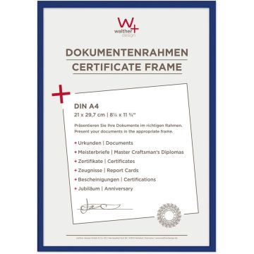 Walther New Lifestyle 21x29,7 Sveķi zils DIN A4 KV130L