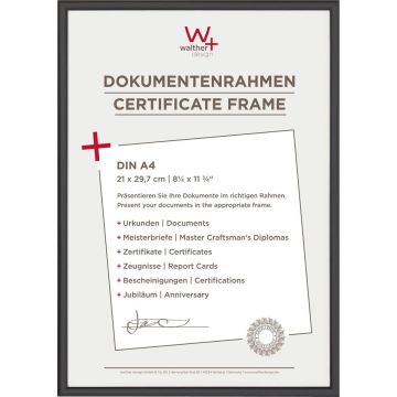 Walther New Lifestyle 21x29,7 Resin melns DIN A4 KV130B