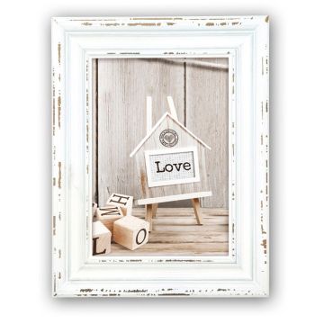 ZEP Rivoli balts 10x15 koka rāmis SY946W