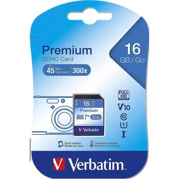 Verbatim SDHC Card 16GB Class 10