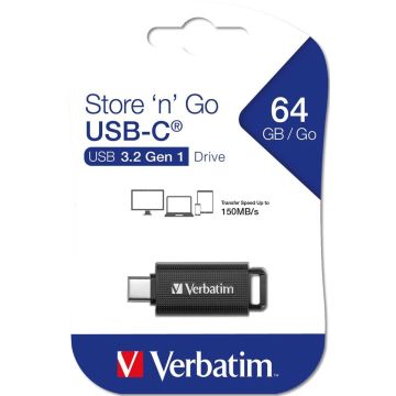 Verbatim izvelkamais 64 GB USB 3.2 Gen 1 USB-C