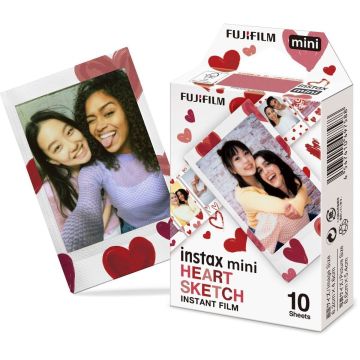 Fujifilm instax Mini Heart Sketch 10 loksnes