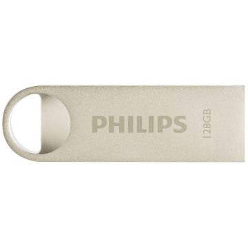 Philips USB 2.0 128GB Mēness Vintage Sudrabs