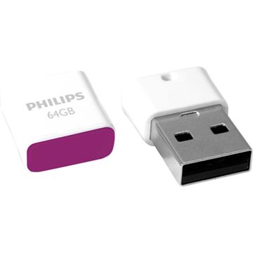 Philips USB 2.0 64GB Pico Edition Maģija Violeta