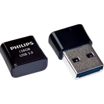Philips USB 3.0 128GB Pico Edition Pusnakts Melns