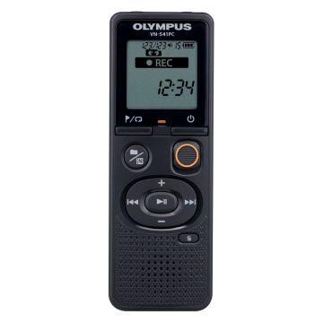 OM system VN-541PC Diktofons, 4GB atmiņa, MP3/WMA, melns