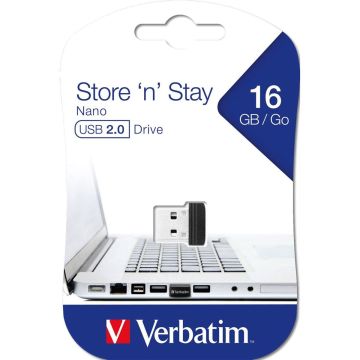 Verbatim Store n Stay Nano 16GB USB 2.0 97464 zibatmiņa