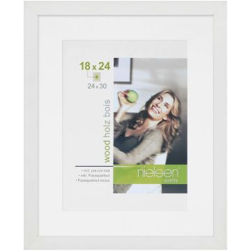 Nielsen foto rāmis 8988007 Apollon White 24x30 / 18x24 cm