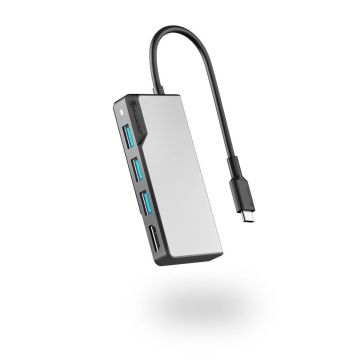 Alogic Fusion Core USB-C 5-Port Centrs Kosmosa Pelēks