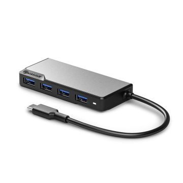 Alogic Fusion Swift USB-C 4-Port Hub kosmosa pelēks