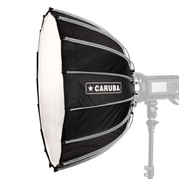 Caruba ātri saliekams Beauty dish 60cm, sudraba